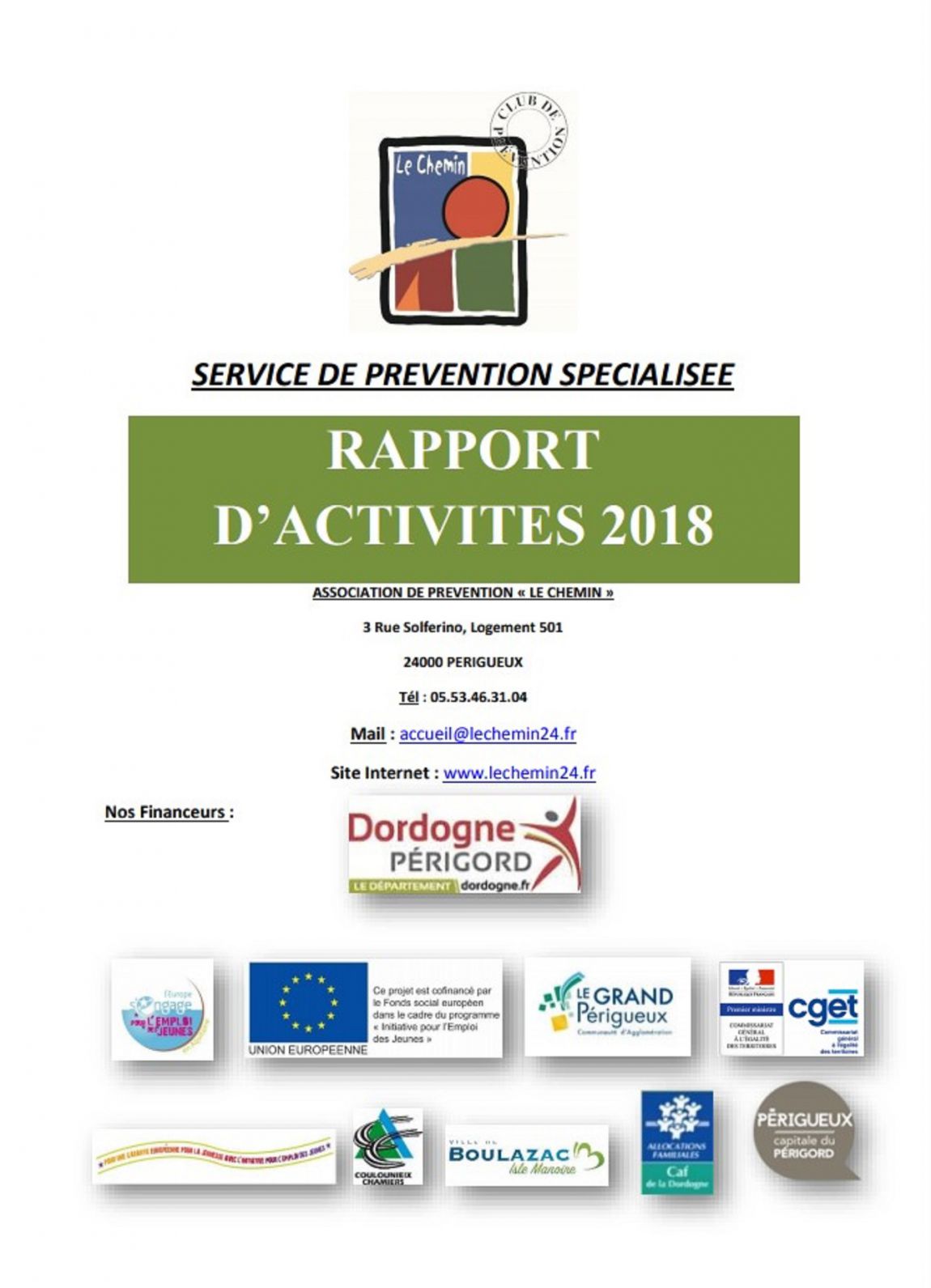 Image rapport dactivités 2018